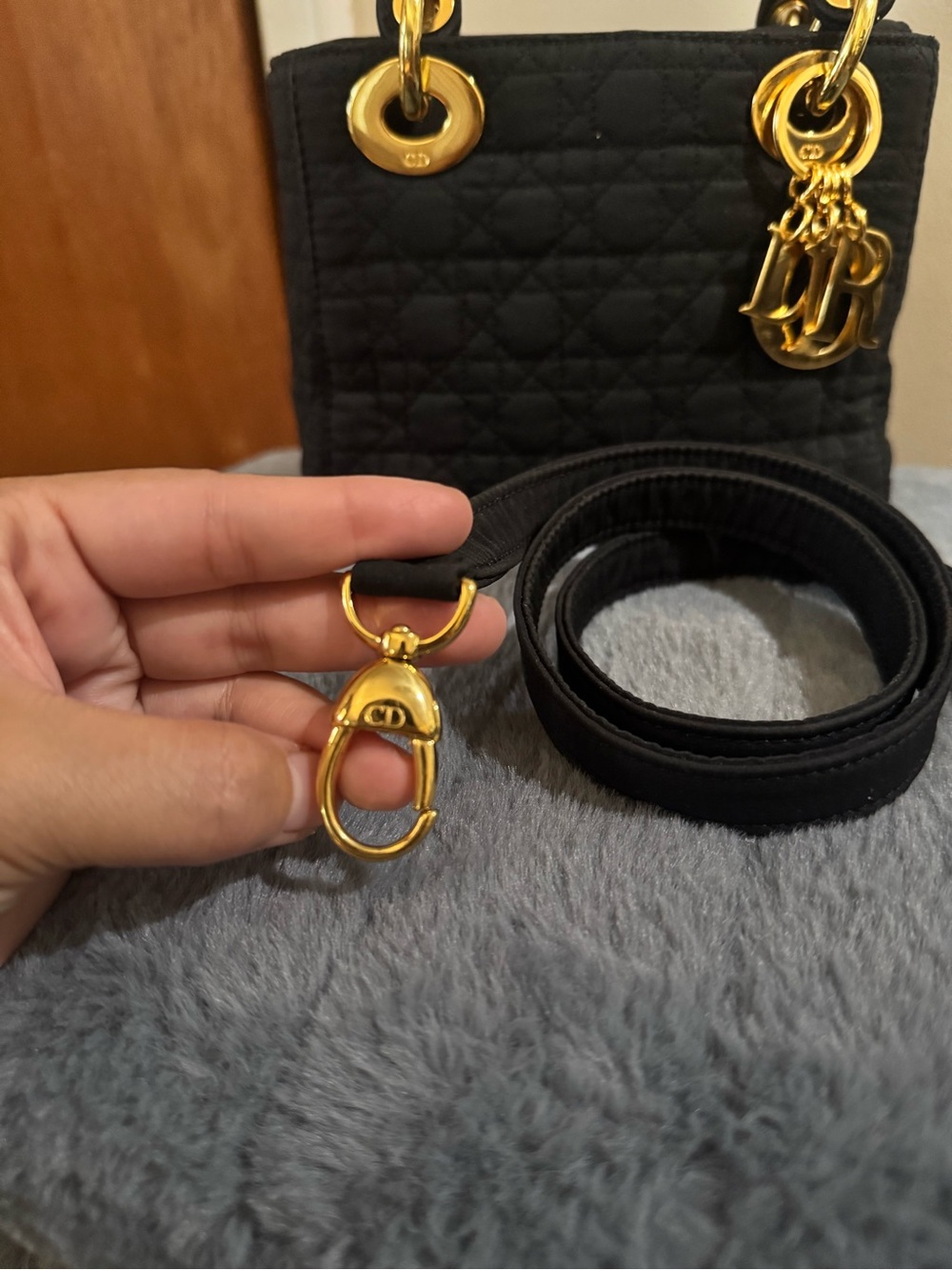 Lady Dior Mini Nylon Black - Picture 5 of 12